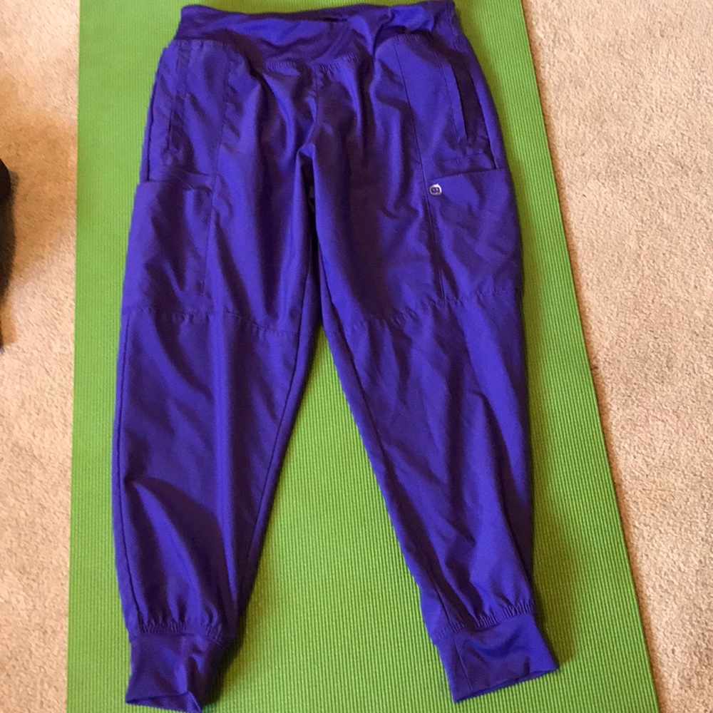 WonderWink Purple Jogger Scrub Pants